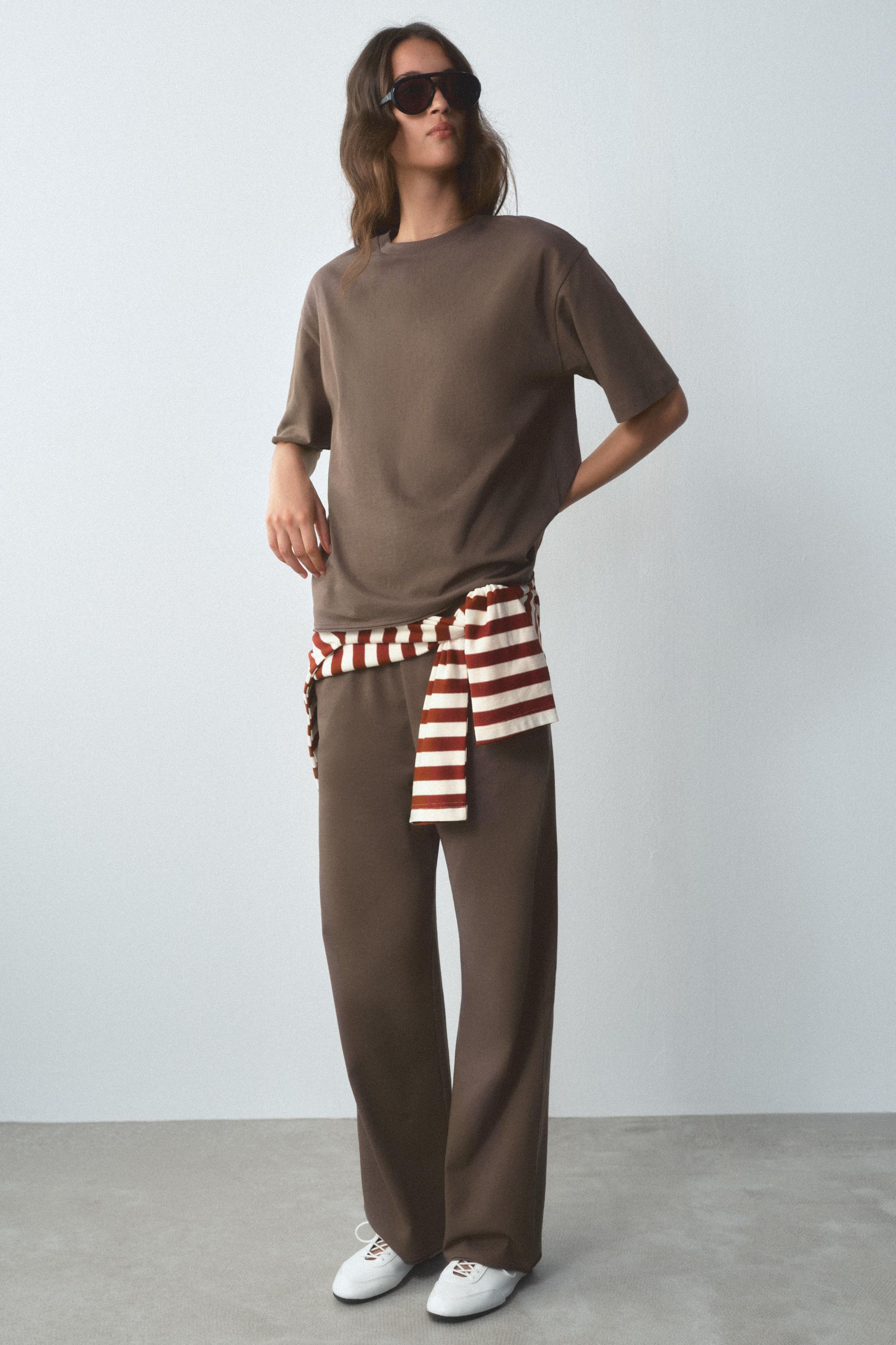 STRAIGHT-LEG COTTON TROUSERS